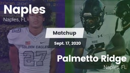 Matchup: Naples  vs. Palmetto Ridge  2020
