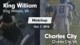 Matchup: King William High vs. Charles City  2016