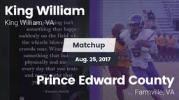 Matchup: King William High vs. Prince Edward County  2017