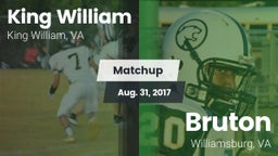 Matchup: King William High vs. Bruton  2017