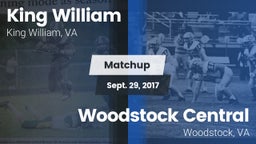 Matchup: King William High vs. Woodstock Central  2017