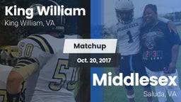 Matchup: King William High vs. Middlesex  2017