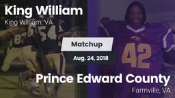 Matchup: King William High vs. Prince Edward County  2018