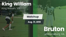 Matchup: King William High vs. Bruton  2018
