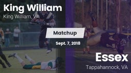 Matchup: King William High vs. Essex  2018