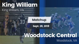 Matchup: King William High vs. Woodstock Central  2018