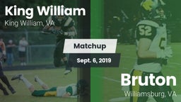Matchup: King William High vs. Bruton  2019
