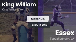 Matchup: King William High vs. Essex  2019