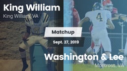 Matchup: King William High vs. Washington & Lee  2019