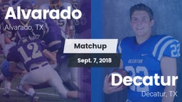 Matchup: Alvarado  vs. Decatur  2018