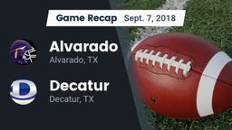 Recap: Alvarado  vs. Decatur  2018