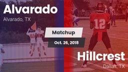 Matchup: Alvarado  vs. Hillcrest  2018