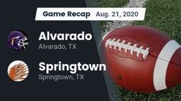 Recap: Alvarado  vs. Springtown  2020