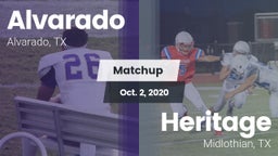 Matchup: Alvarado  vs. Heritage  2020