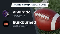 Recap: Alvarado  vs. Burkburnett  2022
