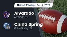 Recap: Alvarado  vs. China Spring  2022