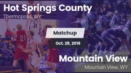 Matchup: Hot Springs County vs. Mountain View  2016