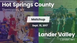 Matchup: Hot Springs County vs. Lander Valley  2017
