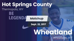 Matchup: Hot Springs County vs. Wheatland  2017