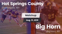 Matchup: Hot Springs County vs. Big Horn  2018