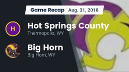 Recap: Hot Springs County  vs. Big Horn  2018