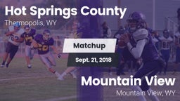 Matchup: Hot Springs County vs. Mountain View  2018