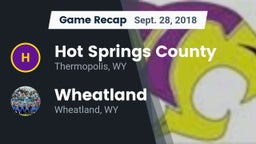 Recap: Hot Springs County  vs. Wheatland  2018