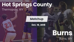Matchup: Hot Springs County vs. Burns  2018