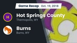 Recap: Hot Springs County  vs. Burns  2018