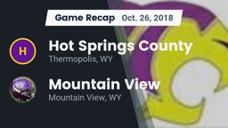 Recap: Hot Springs County  vs. Mountain View  2018