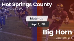 Matchup: Hot Springs County vs. Big Horn  2019