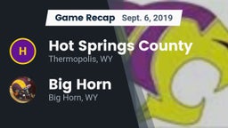 Recap: Hot Springs County  vs. Big Horn  2019