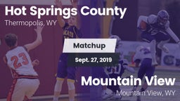 Matchup: Hot Springs County vs. Mountain View  2019
