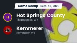 Recap: Hot Springs County  vs. Kemmerer  2020