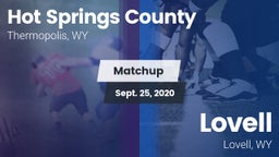 Matchup: Hot Springs County vs. Lovell  2020