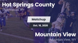 Matchup: Hot Springs County vs. Mountain View  2020