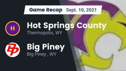 Recap: Hot Springs County  vs. Big Piney  2021