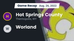 Recap: Hot Springs County  vs. Worland 2022