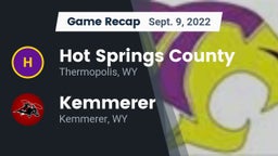 Recap: Hot Springs County  vs. Kemmerer  2022