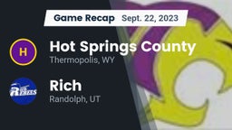 Recap: Hot Springs County  vs. Rich  2023