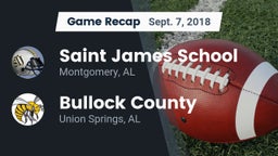 Recap: Saint James School vs. Bullock County  2018