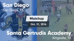 Matchup: San Diego High vs. Santa Gertrudis Academy 2016