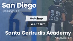 Matchup: San Diego High vs. Santa Gertrudis Academy 2017