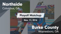 Matchup: Northside High vs. Burke County  2016