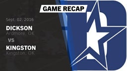 Recap: Dickson  vs. Kingston  2016