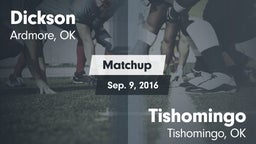 Matchup: Dickson  vs. Tishomingo  2016