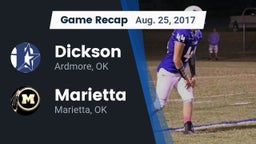 Recap: Dickson  vs. Marietta  2017
