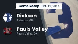 Recap: Dickson  vs. Pauls Valley  2017