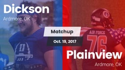 Matchup: Dickson  vs. Plainview  2017