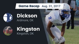 Recap: Dickson  vs. Kingston  2017